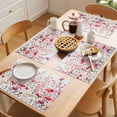 thumbnail image 5 of Spring Wildflower Placemats Set of 12, Watercolor Gradient Red Pink Flowers Grey Plant Leaf Non-Slip Place Mats Washable Table Mats for Kitchen Dining Table Decorations Indoor/Outdoor, 5 of 9