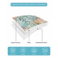 thumbnail image 4 of Full Size Quilt Bedding Set, Coastal Beach Reversible Summer Quilt 3 Pieces, Nautical Summer Coral Starfish Shell Lightweight Bedspreads Coverlets with 2 Pillow Shams for All Seasons, 4 of 5