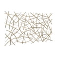 thumbnail image 2 of Polaris Rectangle Curved Metal Abstract Wall Art - Gold, 2 of 11