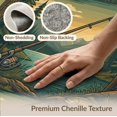 thumbnail image 6 of ODIKA 2'x3' Washable Accent Rug Pet Friendly, Bedside Mat Fish Angler Theme Reel Trout Lure Border Cabin Fishing Vintage Refined for Bedroom, Nursery, RV, 6 of 7