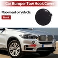 thumbnail image 2 of Unique Bargains Car Bumper Tow Hook Cover Tow Cover Cap No.51117378591 for BMW X5 F15 2014-2018 Starlight Brown Plastic 1 Pcs Front Durable, 2 of 7