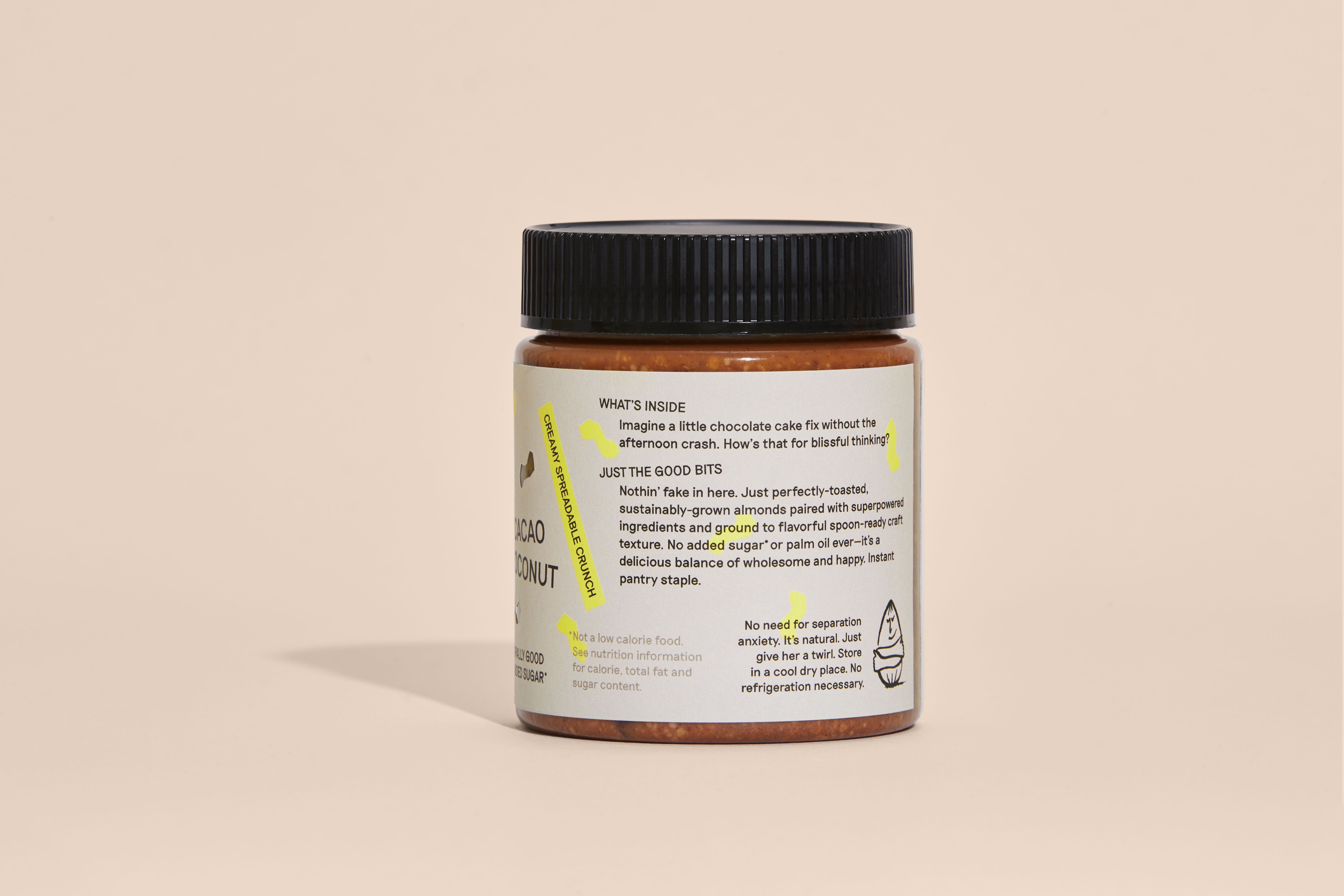Revival Vegan Craft Almond Butter, No Sugar Added Raw Cacao Coconut, 10 oz