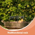 thumbnail image 4 of 1Set Black Steel Campfire Cooking Rack for Outdoor Enthusiasts with Triangular Shape and Detachable Structure, 4 of 8