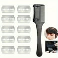 thumbnail image 2 of Peine para cabello fino para hombres y mujeres; herramienta de peluquería profesional para desenredar y peinar, ideal para capas, recortes y puntas abiertas; uso en casa o en salón, 2 of 8