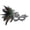 A001- Black, variant on Lace Masquerade Mask for Women 10 Inch Peacock Feather Rhinestone Eye Mask for Masquerade Party Prom Mardi Gras Halloween Green, 1 Pack