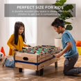 thumbnail image 2 of YSNW Multi-Game Table Series – Interactive 4-in-1 and 11-in-1 Game Tables for Kids with Foosball, Air Hockey, Billiards, Ping Pong & More（4-in-1 Dark Wood）, 2 of 15