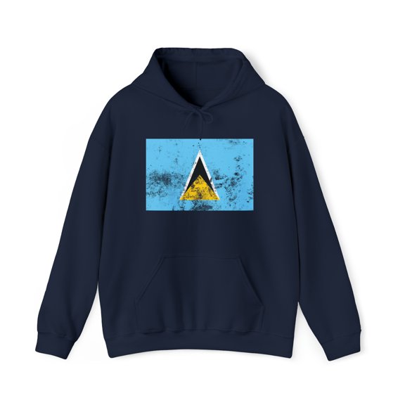 St Lucia Saint Lucian Flag Pride Hoodie, Gifts, Hooded Sweatshirt