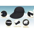 thumbnail image 4 of Chapeaux Simplicity pour Femmes UPF 50+ Protection Solaire UV Visière de Plage Convertible, 4 of 4