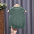 thumbnail image 5 of fatyb Toddler Baby Sweater Vest Sleeveless Button down V Neck School Uniform Cardigan for Boys Girls, 5 of 7