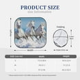 thumbnail image 3 of Daiia Horses Running Through The Water 2PCS Car Windshield Sun Shade, Foldable Sun Shield for Car Front Window, Auto Sun Blocker Visor Protector Universal for Truck SUV Pickup-Large, 3 of 7