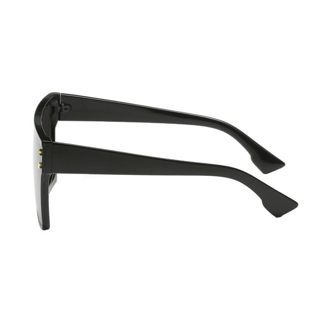 Gafas de sol cuadradas tamaño Gafas de sol de moda pna UV400 para mujeres y hombres Negro Baoblaze Gafas de sol cuadradas de gran tamaño