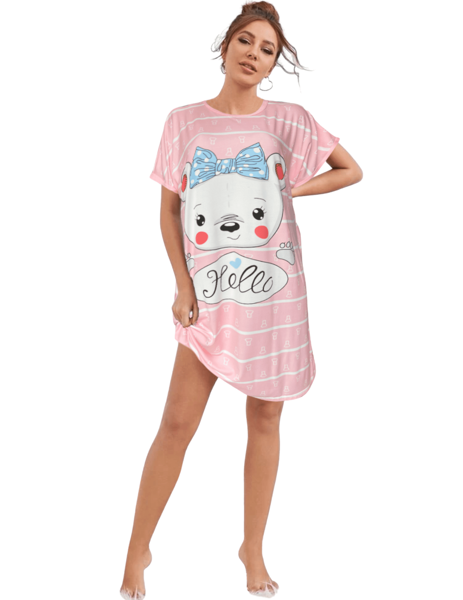 Batas Para Dormir Camison Mujer Pijama Dama Comoda Y Suave PIJ 08 Lole Bata de Dormir Bodega Aurrera en linea