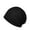Black, variant on Unisex Men Women Cotton Solid Plaid Stretch Beanie Hat Elastic Baggy Slouchy Cap