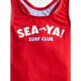 thumbnail image 3 of Wonder Nation Girls Racerback Print One-Piece with Keyhole Back, Sizes 4-18, 3 of 3