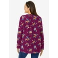 thumbnail image 2 of Woman Within Plus Size Perfect Printed Long-Sleeve Crewneck Tee, 2 of 5