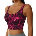 thumbnail image 2 of Sikiie Burgundy Tie Dye Sports Bra for Women, Sports Bra Athletic Running Sports Bra, Workout Bra, Yoga Bra-Small, 2 of 8