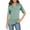 Mint Green, variant on gakvbuo Fall Clothes For Women 2022 Trendy Business Casual Plus Size Tops For WomenWomen Fashion Casual Solid Color Pullover Slim Fit Half Sleeve V-Neck Tops