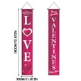 thumbnail image 6 of Valentine's Day Buffalo Plaid Porch Sign Love XOXO Hanging Banner Flag Red Black Party Supplies Home Farmhouse Indoor Outdoor Decoration, 6 of 7