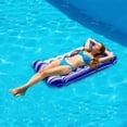 thumbnail image 4 of Silla flotante inflable para piscina, colchón de aire reforzado para relajarse en el agua, cómoda cama de agua, flotador duradero para adultos, 4 of 5