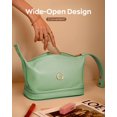 thumbnail image 4 of Bolsa de maquillaje Vogewood con monograma y asa inicial de doble capa, 4 of 7
