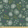 thumbnail image 2 of Ambesonne Botanical Fabric by the Yard Upholstery, Forest Elements and Blots, 2 Yards, Multicolor, 2 of 5