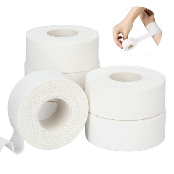 Luiisis Athletic Tape 1 x 11 Inches White Latex Free Sports Tape (6 Count)
