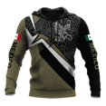 thumbnail image 3 of Sudadera con capucha para hombre y mujer, con estampado 3D de la bandera nacional de México, informal, de gran tamaño, popular, a la moda, para otoño, 3 of 5