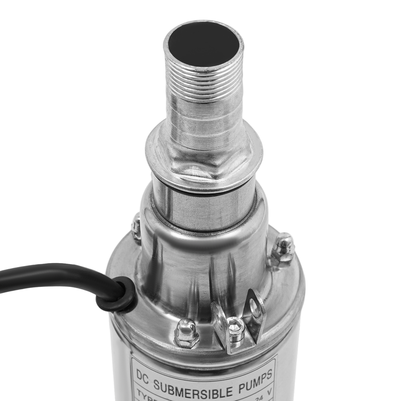 24V 200w Deep Well Submersible Pump, Solar-Powered Water Pump, Stainless Steel Well Pump