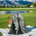 thumbnail image 4 of Angel Wings Flannel Fleece Blanket – Luxurious All-Season Throw for Couch, Sofa, Bed, Machine Washable, Lightweight Cover – Unique Home Decor, 4 of 8
