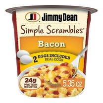 Jimmy Dean Simple Scrambles Cup, Cheddar Cheese and Bacon, 5.35 oz