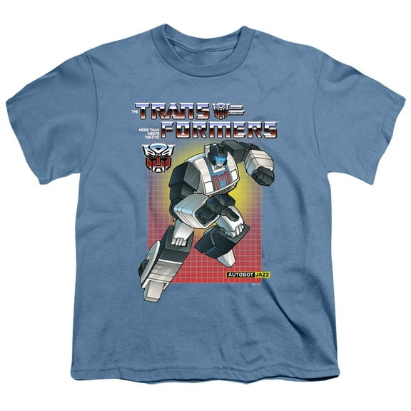 Transformers Jazz S/S Youth 18/1 T-Shirt-Carolina Blue