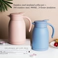 thumbnail image 3 of 900ML 304 Stainless Steel Insulated Kettle Household Sealed And Leak-proof High Quality Insulated Coffee Pot (Light Grey,0.9L), 3 of 7