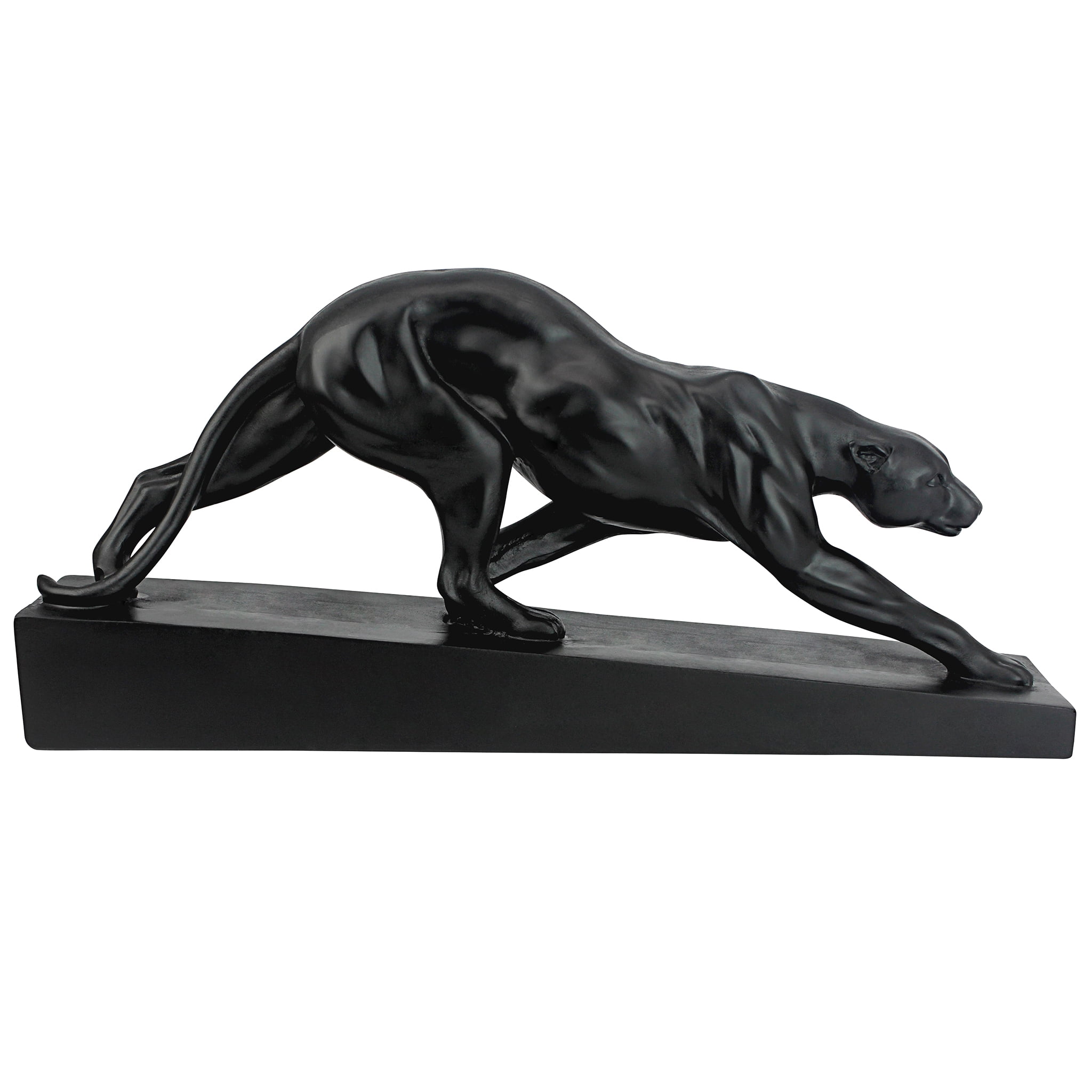 16 Inch Design Toscano Panther on the Prowl Art Deco Statue Black