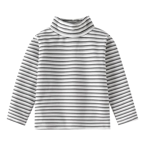 XBASW Baby Kids Boys Thermal T Shirts Tops Toddler Stripe Undershirt Long Sleeve Bottoming Shirt for Boys 1-6T