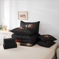 thumbnail image 6 of Homewish Halloween Sugar Skull 7-Piece Twin Bedding,Red Rose Bedding Comforter Set,Gothic Aesthetic Bed Set,Black Reversible, 6 of 8
