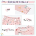 thumbnail image 3 of FORMRS Long Sleeve Top and Pants Pajama Set for Niños 2-Piece Sleepwear, Sizes 18M-8Y, Love in The Air, 3 of 6