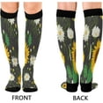 thumbnail image 2 of GZHJMY 1Pair Fashion Print Compression Socks for Women Men, Knee High Stockings for Athletic Sports,Running,Travel, 2 of 7