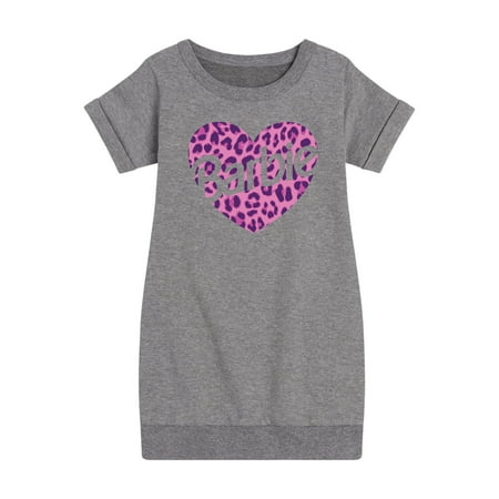 

Barbie - Leopard Heart - Classic Barbie - Toddler And Youth Girls Fleece Dress