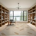 thumbnail image 2 of ODIKA 9'x12' Brown Beige Geometric Pattern Design Washable Area Rug Modern Aesthetic for Master Suite, California King, Under Bed, Non-Shedding, Easy Care, 2 of 7
