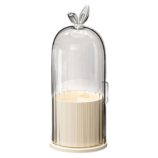 Organizador de escritorio de soporte de cepillo de maquillaje con pinceles de cosméticos multi funcionales tapa crema