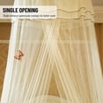thumbnail image 4 of Dôme Universel Entrée Simple Filet Fin Rideau en Dentelle Style Princesse Décoration de Chambre Installation Facile Beige, 4 of 7