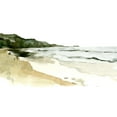 thumbnail image 2 of Caroline, Emma 18x11 White Modern Wood Framed Museum Art Print Titled - Simple Watercolor Coast II, 2 of 4