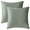 Grey, variant on REGALWOVEN Pack of 2 Velvet Decorative Throw Pillow Covers Modern Cushion Covers with Zipper Brown 12" x 20"