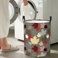 thumbnail image 5 of Rateoe Maple colorful Pattern Round Laundry Hamper Basket, Tall Hamper Basket for Blanket Storage, Nursery Clothes Hamper for Laundry in Bedroom and College Dorm-Medium, 5 of 6