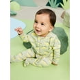 thumbnail image 5 of Garanimals Baby Boy Cotton Footed Sleep & Play Pajamas, Graphic Prints, 2-Pack, Newborn–9M, 5 of 7