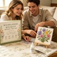 thumbnail image 4 of Wildflower Bouquet Mosaic Art DIY Kit for Adults Beginners,3.5in Handmade Glass Tile Mosaic Craft Set With Wooden Display Easel,for Home Wall Table Decor,Holiday Housewarming Gift, 4 of 6