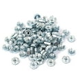 thumbnail image 1 of Unique Bargains Écrou de Blocage Hexagonal en Forme d'Étoile Kep à Filetage Femelle 6#-32 Plaqué Zinc 100 Pcs, 1 of 1
