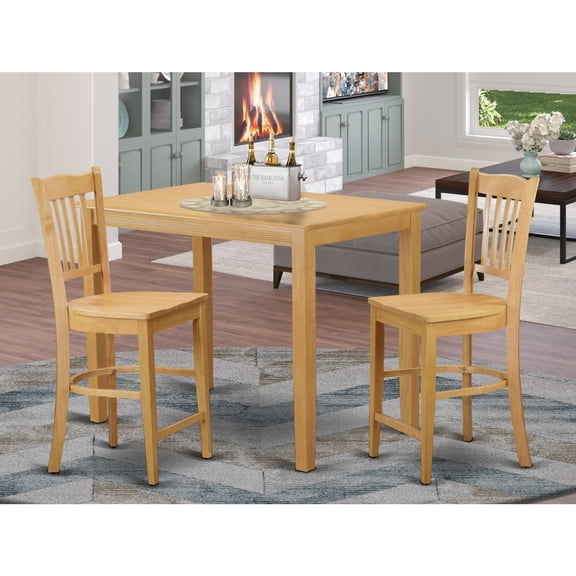 Coastal Cottage Height Pub Set - High Table & Chairs - Kitchen Dining Room Furniture