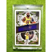 LeBron James CLEAR CARD JERSEY #6 LAKERS SP 2022 Panini Elite DECK LEBRON JAMES