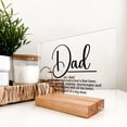 thumbnail image 6 of Personalized Wood Table Desk Stand Fathers Day Plaque, Meaningful Gift for Father's Day, Gifts for Daddy, Personalized Gift for Dad, Stepdad, 6 of 6